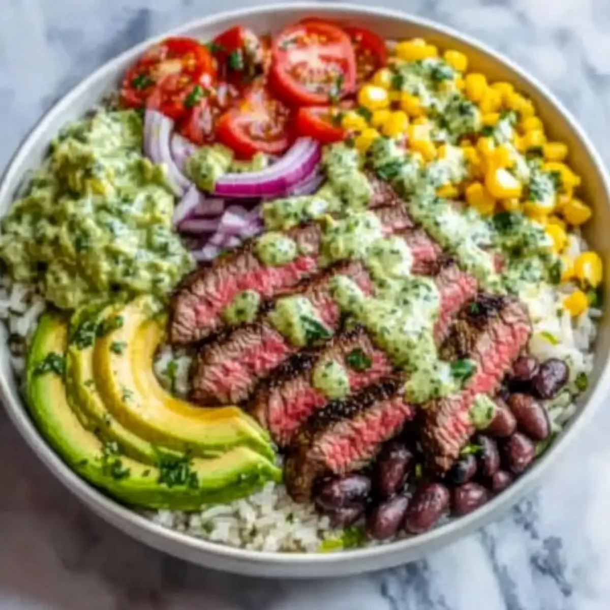 Cilantro Lime Steak Bowls