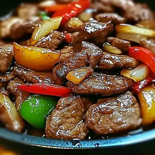 Sizzling Chinese Pepper Steak with Onions