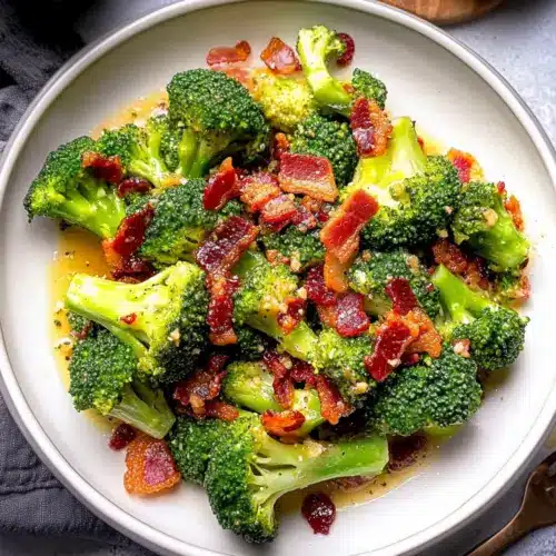 Broccoli With Garlic Sauce & Bacon