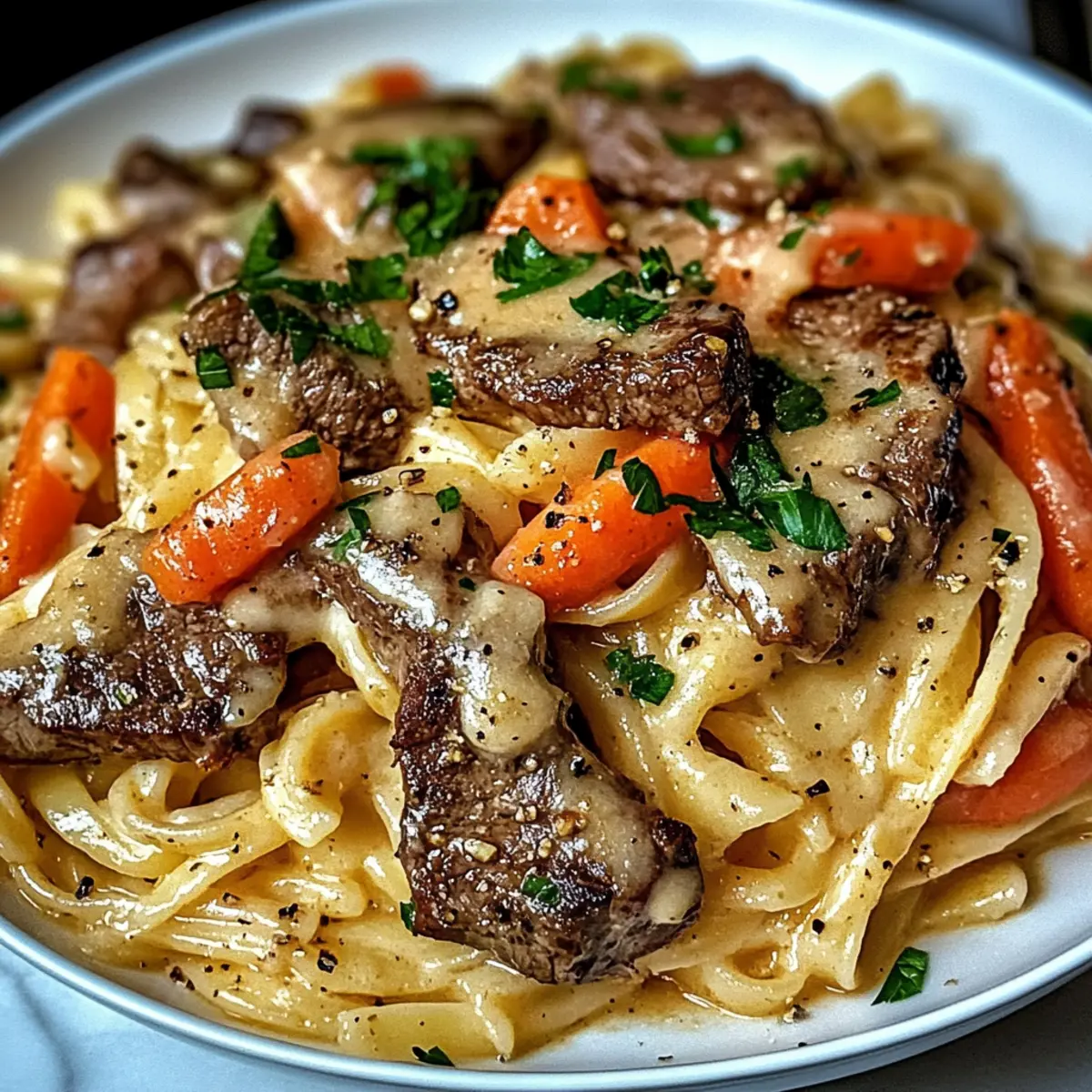 Cowboy Butter Steak Linguine