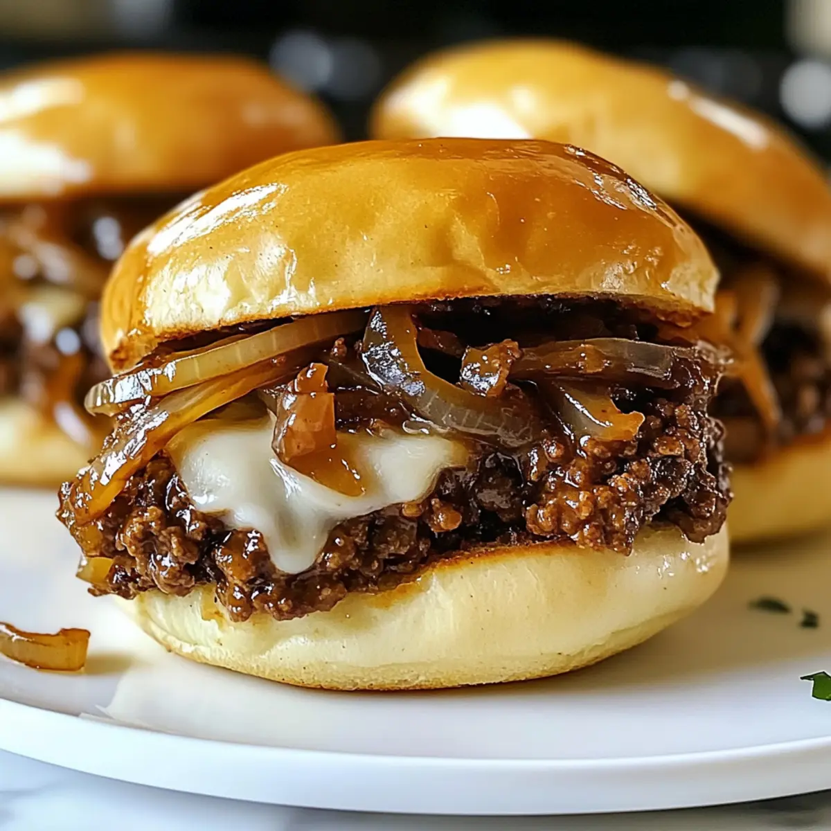French Onion Beef Sloppy Joes