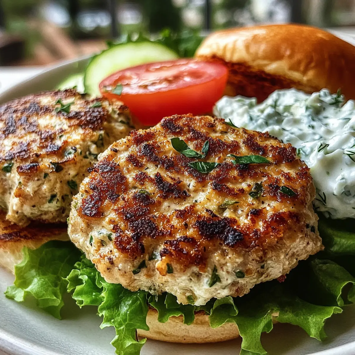 Greek Chicken Burgers