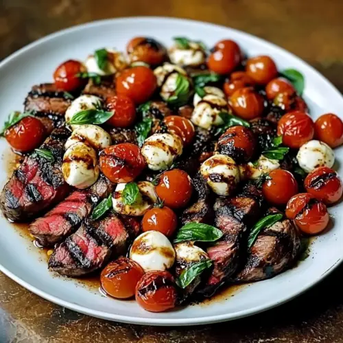 Grilled Flank Steak Caprese