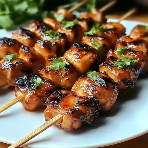 Grilled Thai Coconut Chicken Skewers