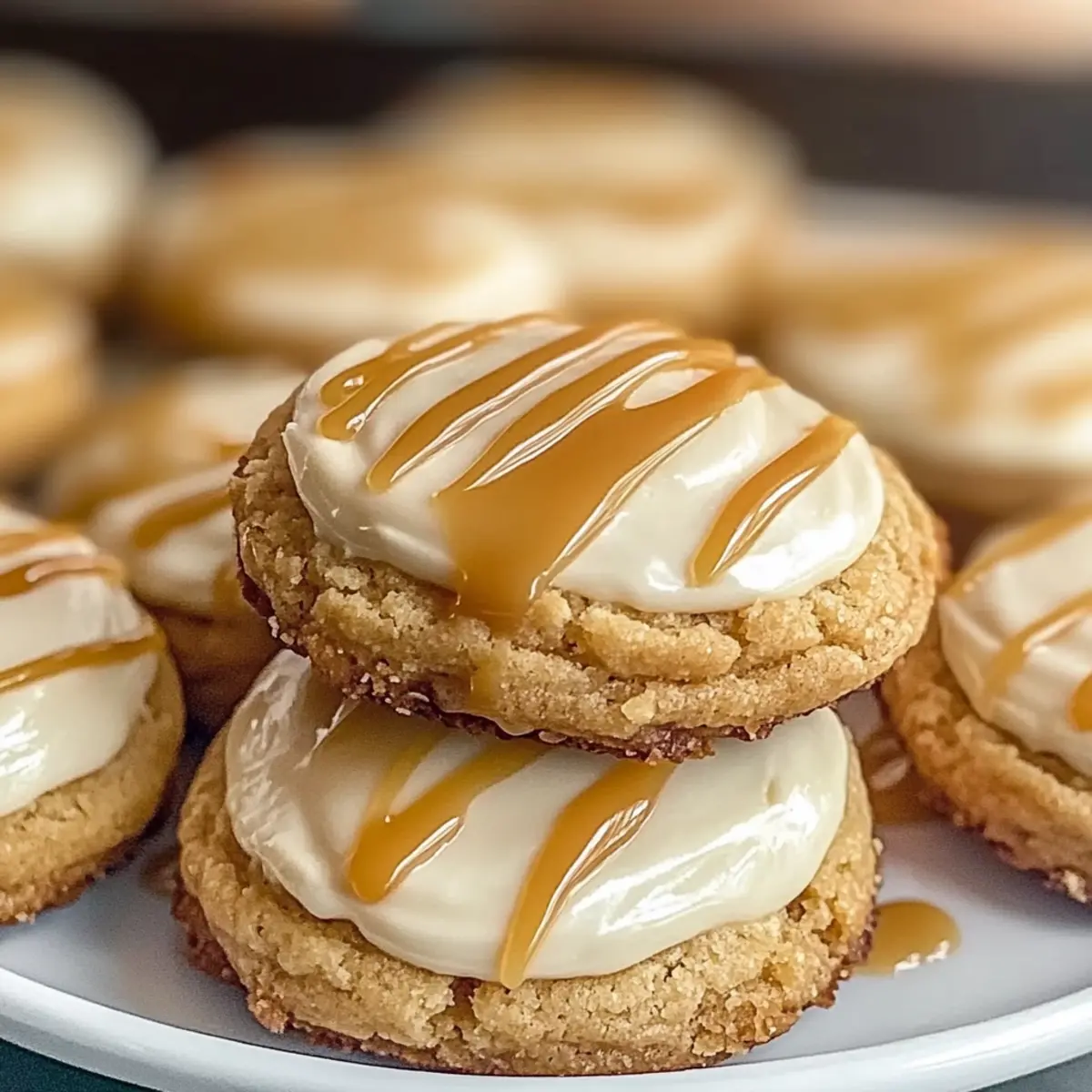 Copycat Crumbl Salted Caramel Cheesecake Cookies