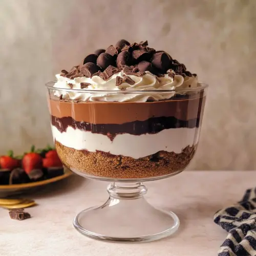 No Bake Chocolate Lasagna Trifle