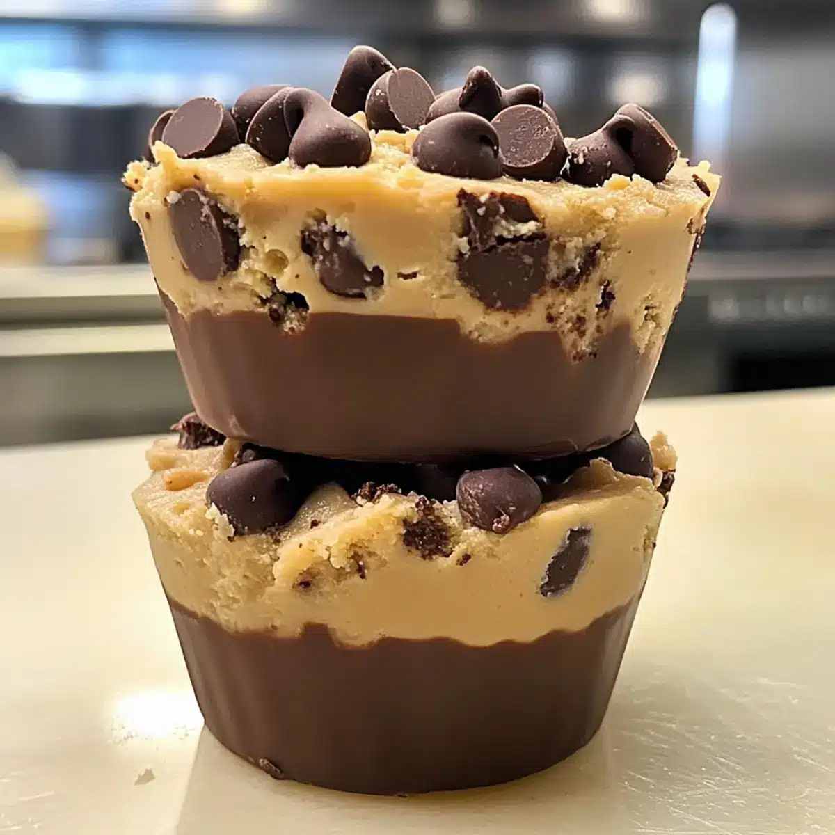 Chocolate Chip Cookie Dough Cups