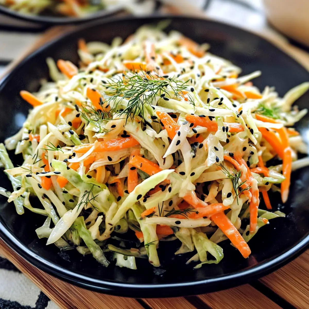 simple cabbage and carrot salad