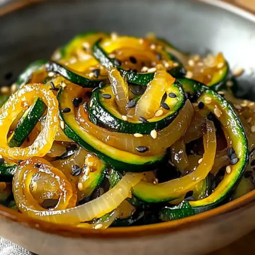 Japanese Zucchini & Onion Stir-Fry