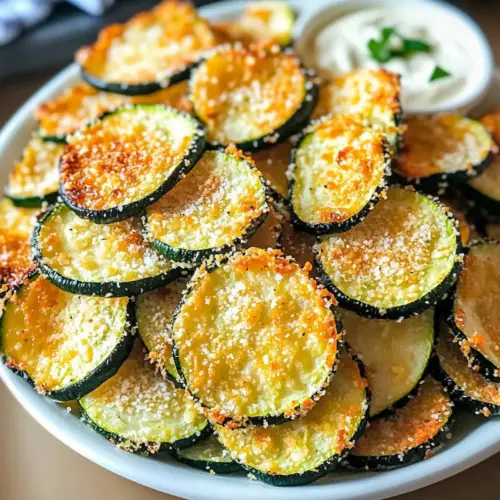 Crispy Baked Zucchini Chips