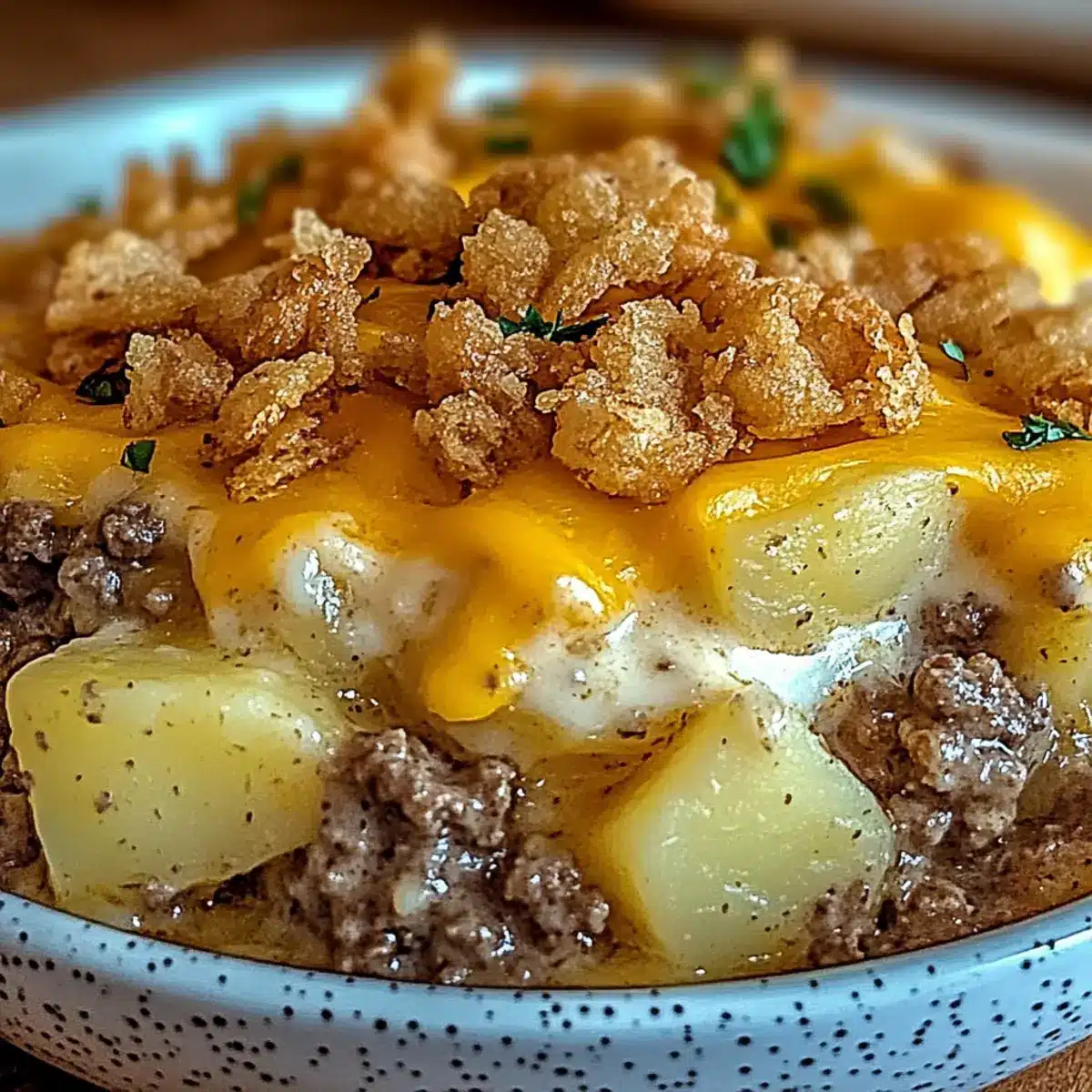 Slow Cooker Cowboy Potato Casserole