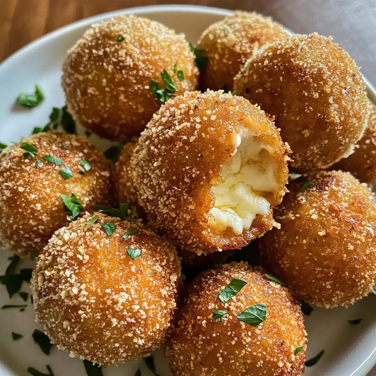 Cheesy Garlic Parmesan Potato Balls