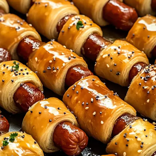 GLAZED PIGS IN A BLANKET