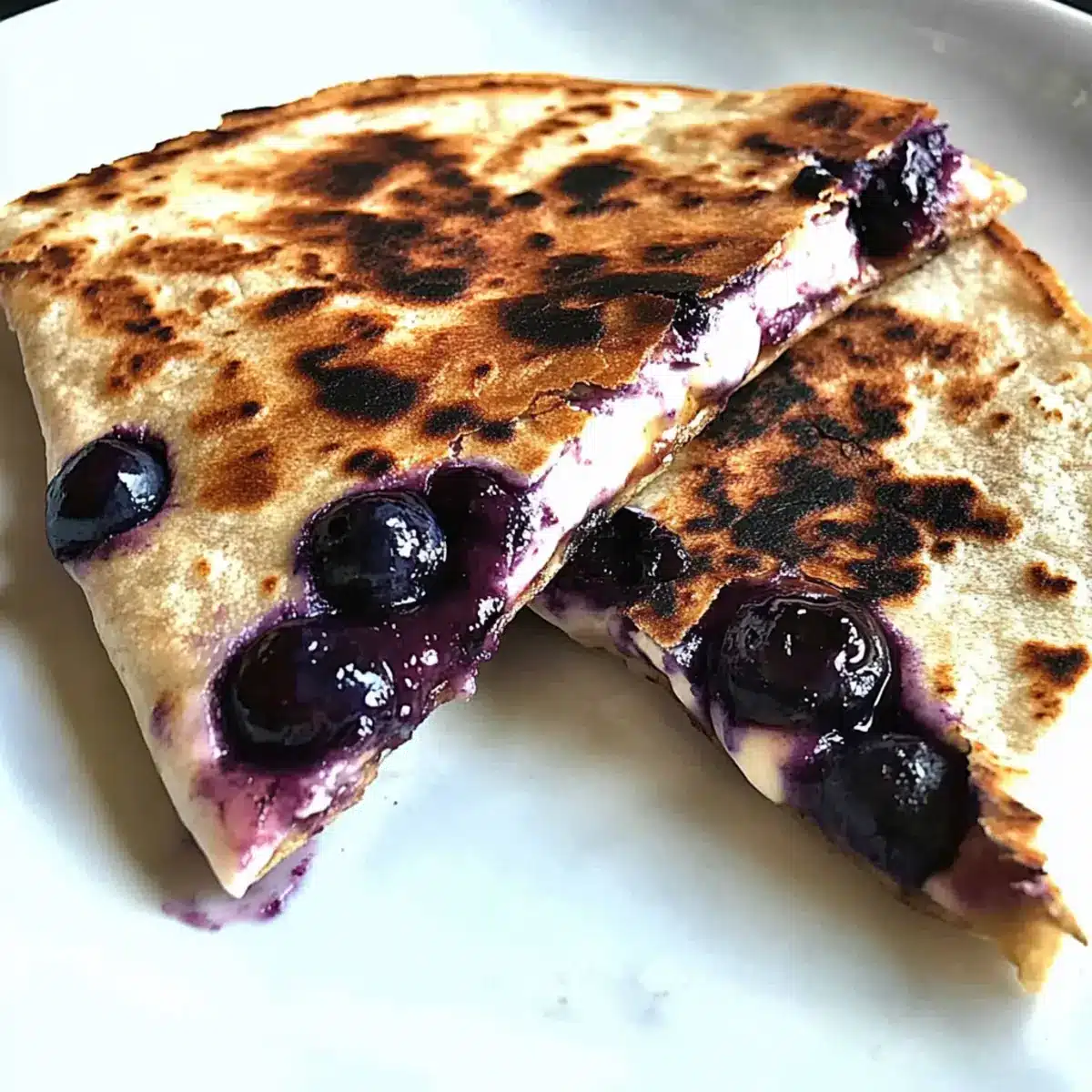 Blueberry Breakfast Quesadilla