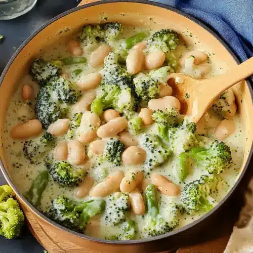 Savory Broccoli-Cheddar Butter Beans