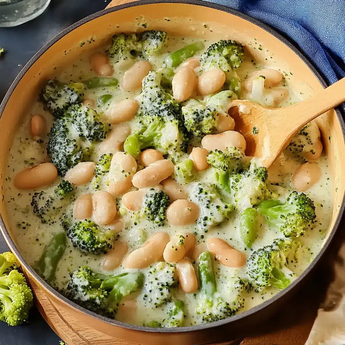 Savory Broccoli-Cheddar Butter Beans