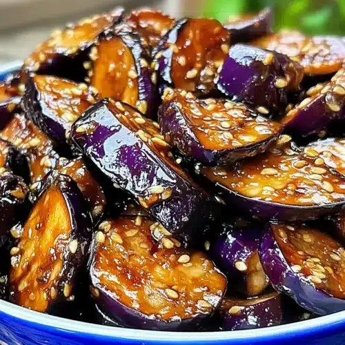 Sticky Garlic Eggplant
