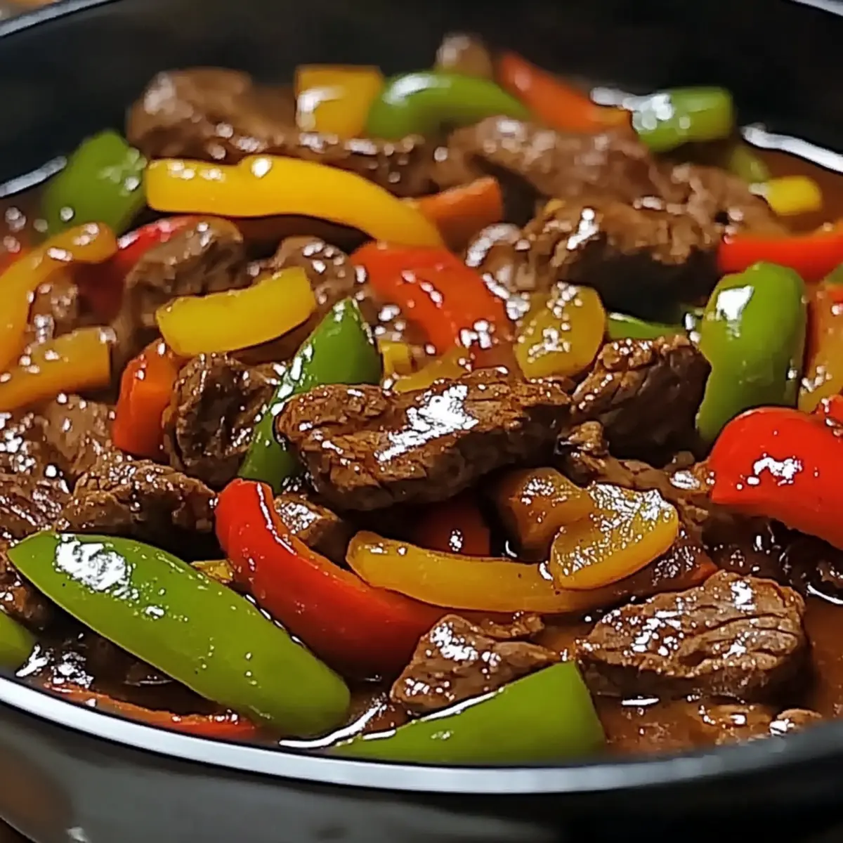 PEPPER STEAK IN A CROCK POT