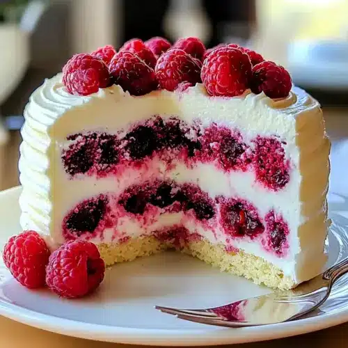 White Chocolate Raspberry Cake