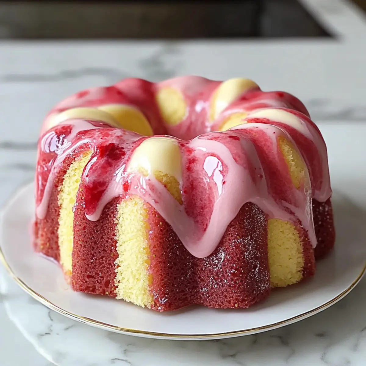Strawberry Milkshake Pound Cake