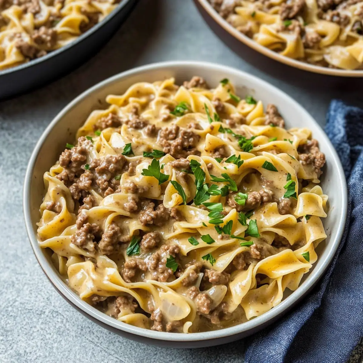 Ground Beef Stroganoff