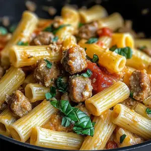 Italian sausage ribatoni