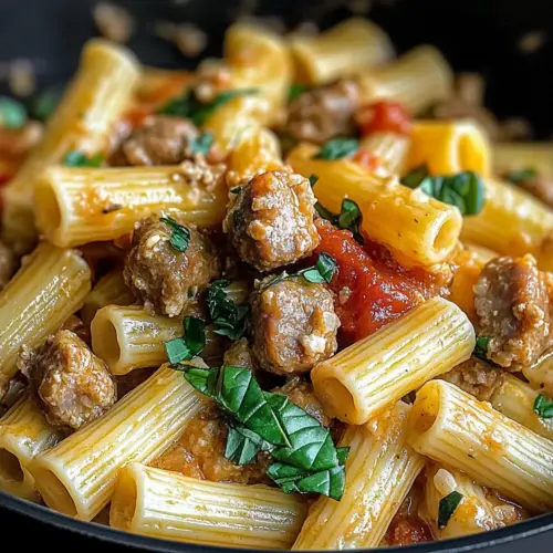 Italian sausage ribatoni