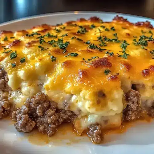 Cheddar Bay Hamburger Casserole