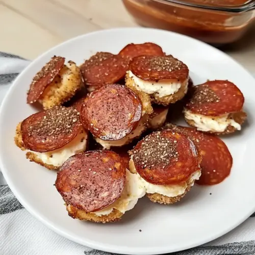 Pepperoni and Cream Cheese Bites