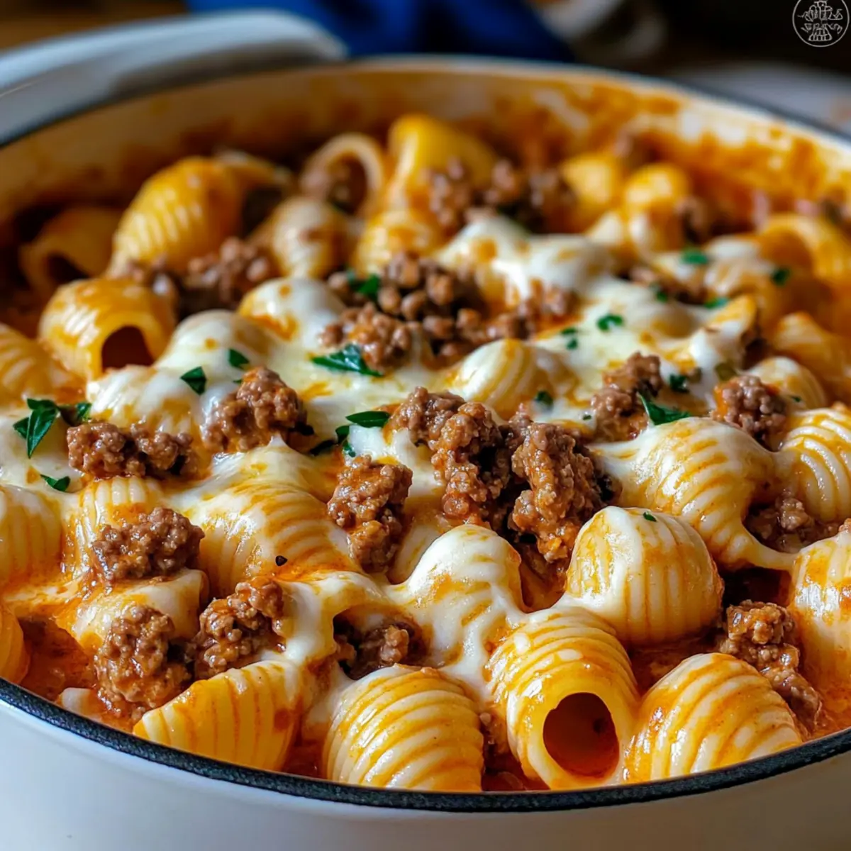 Creamy Beef and Shells