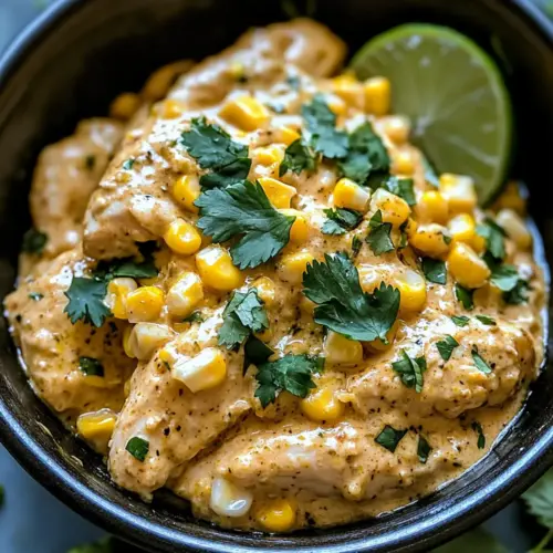 Slow Cooker Street Corn Chicken