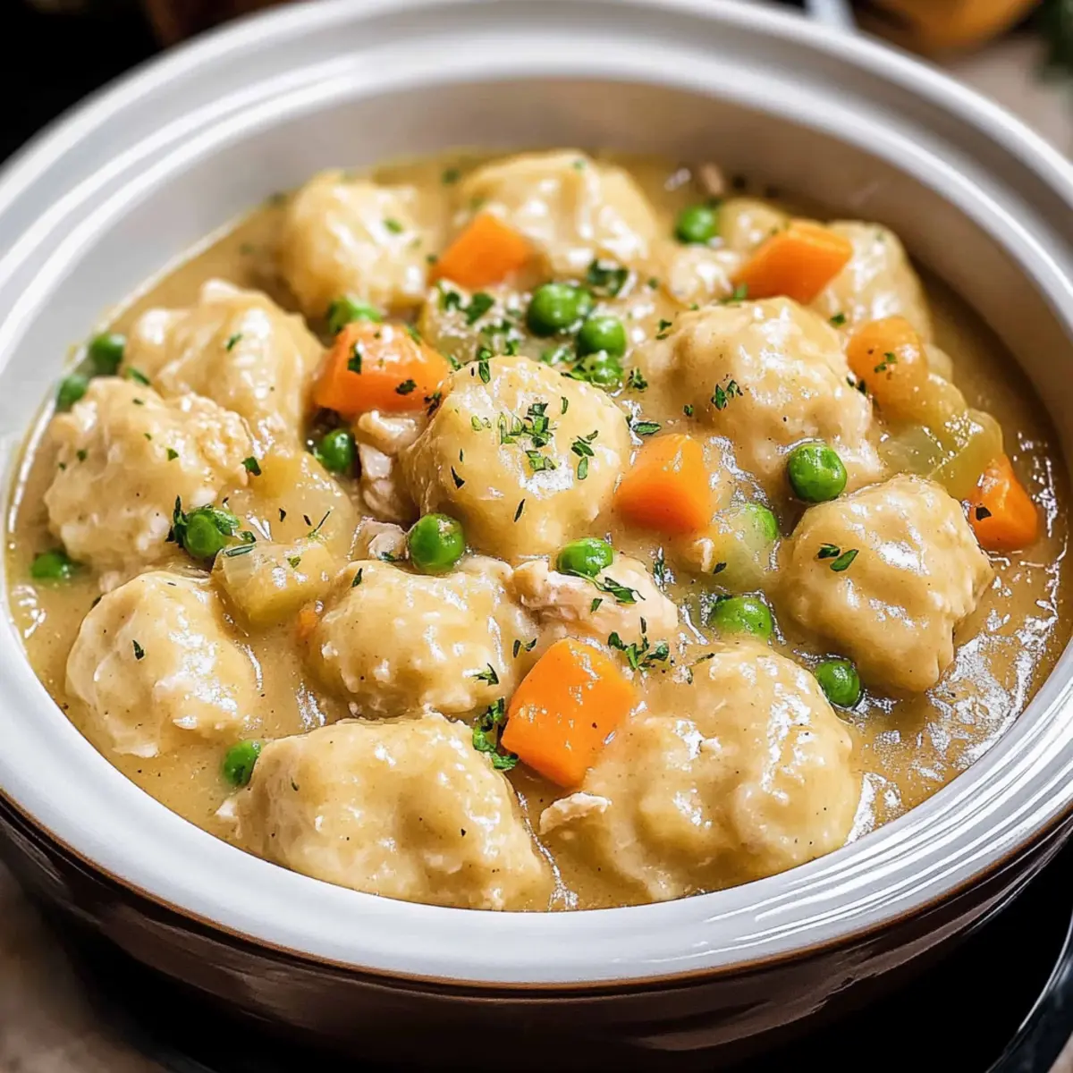Slow Cooker Chicken and Dumplings