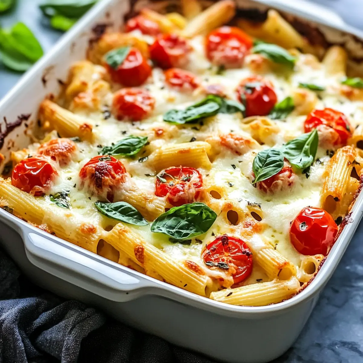 CAPRESE Pasta Bake