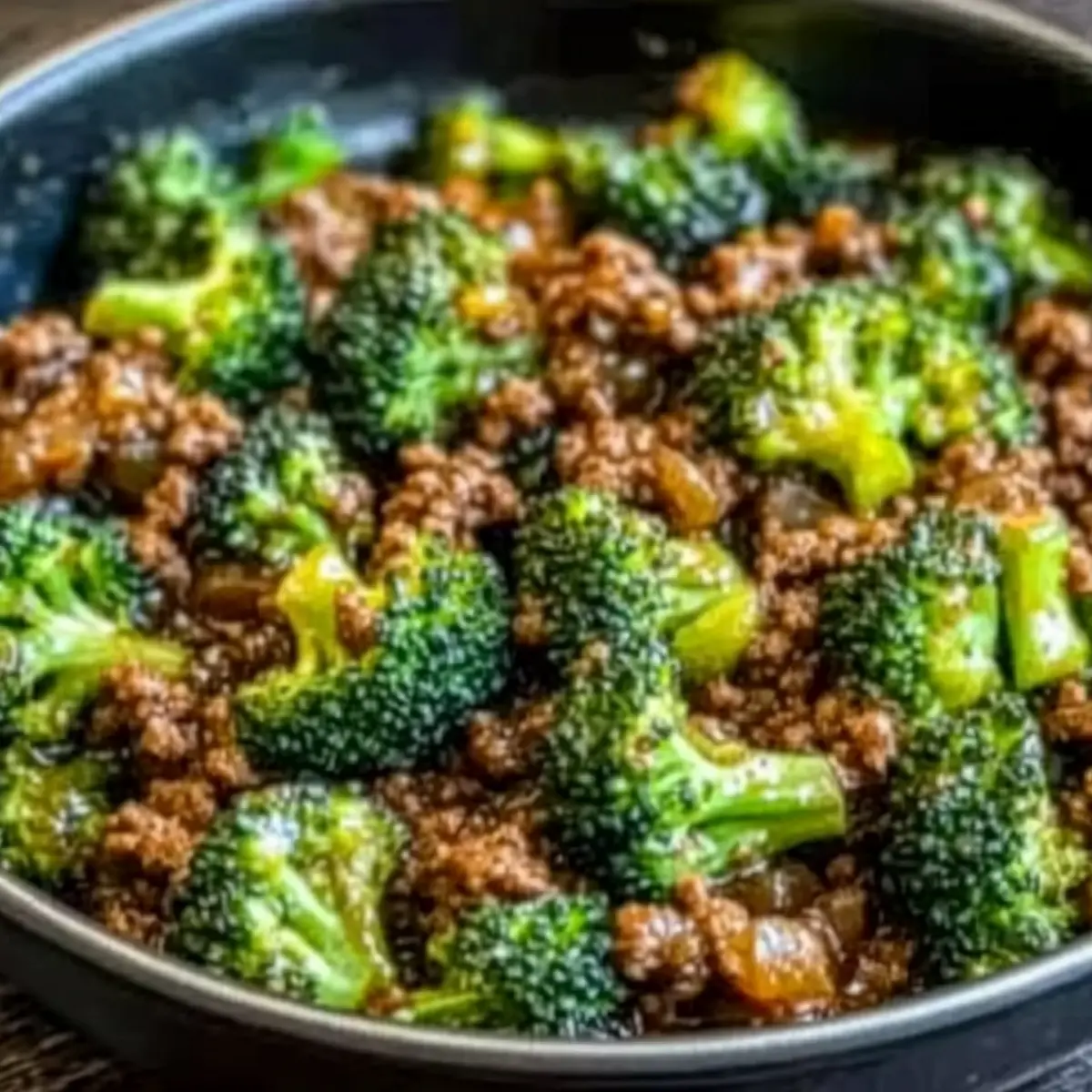 Ground Beef and Broccoli