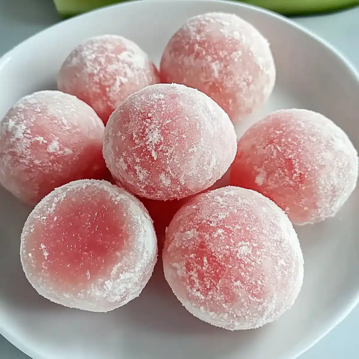 Refreshing Watermelon Mochi