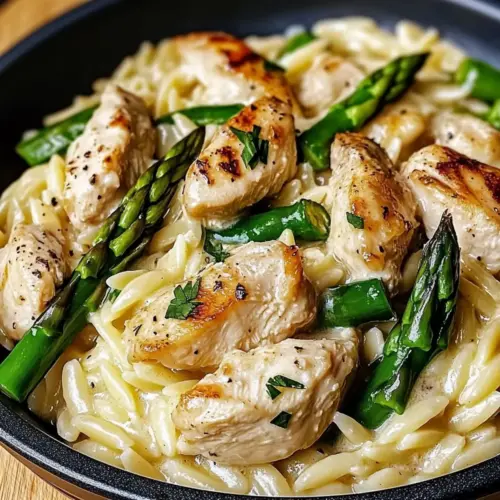 Creamy Parmesan Orzo with Chicken
