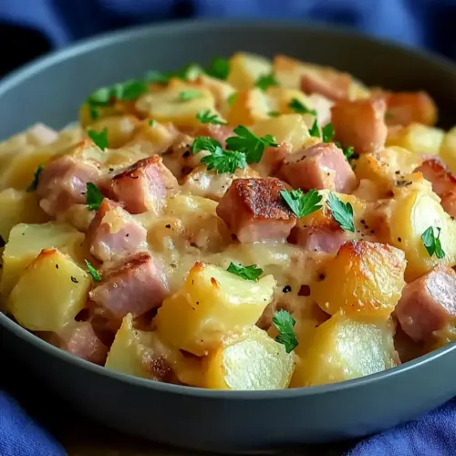 Slow Cooker Ham and Potato Casserole