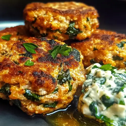 Mediterranean Salmon Spinach Patties