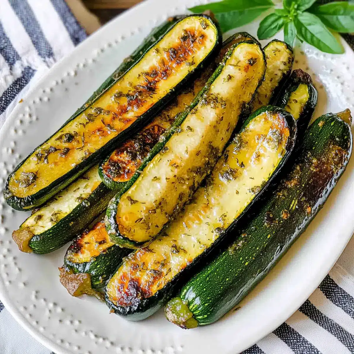 20 Minute Roasted Zucchini