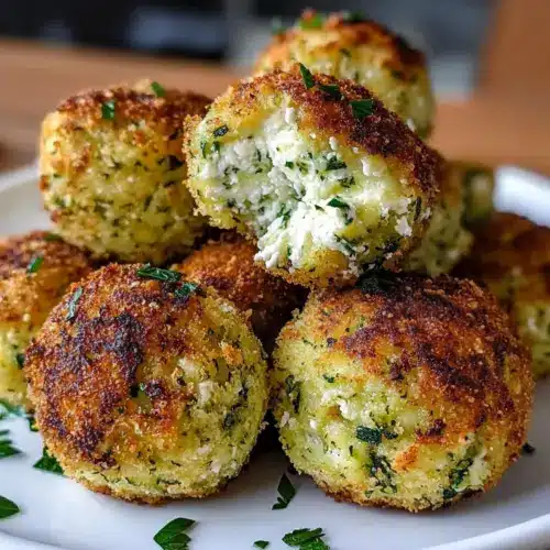 Crispy Zucchini-Feta Balls