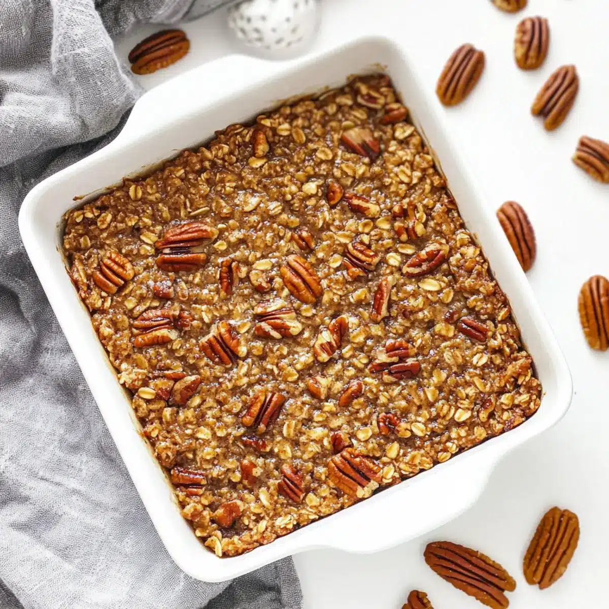 Pecan Pie Baked Oatmeal