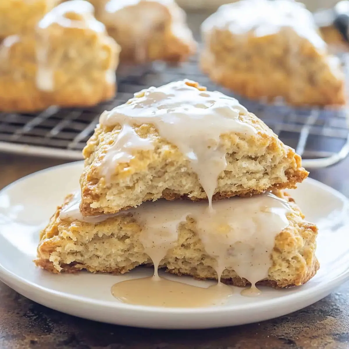 Glazed Cinnamon Scones