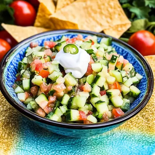 crisp cucumber salsa