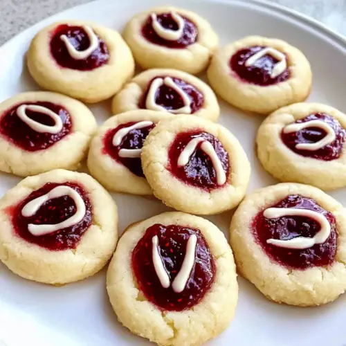 Raspberry Thumbprint Cookies