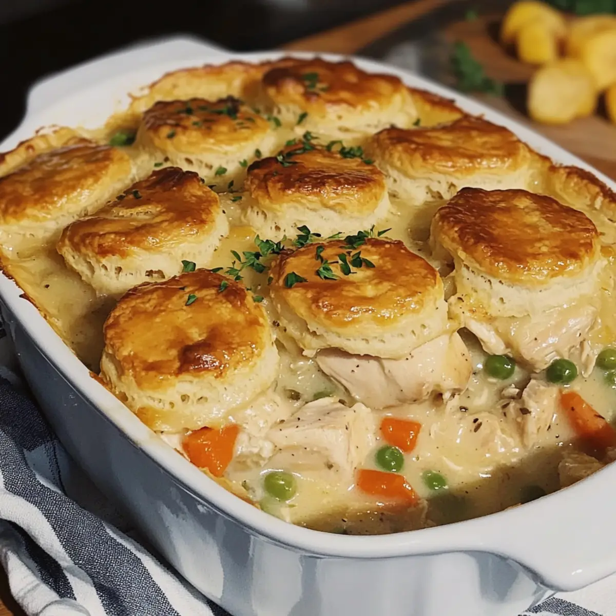Homemade Chicken Pot Pie Casserole