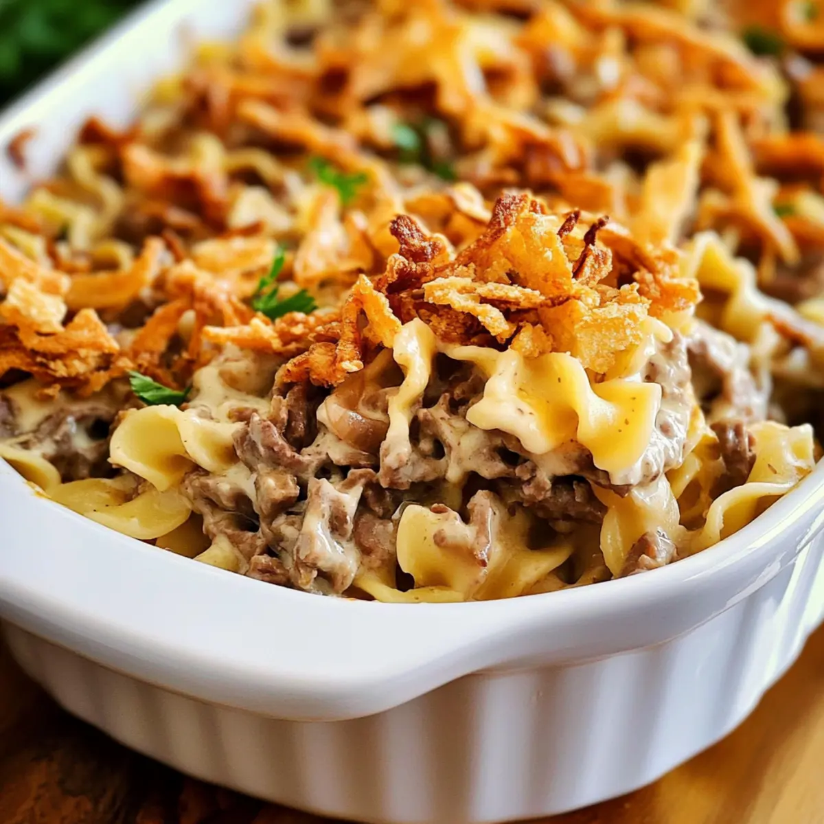 French Onion Beef Casserole