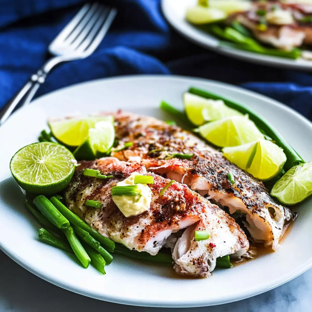 Caribbean Grilled Yellowtail Snapper