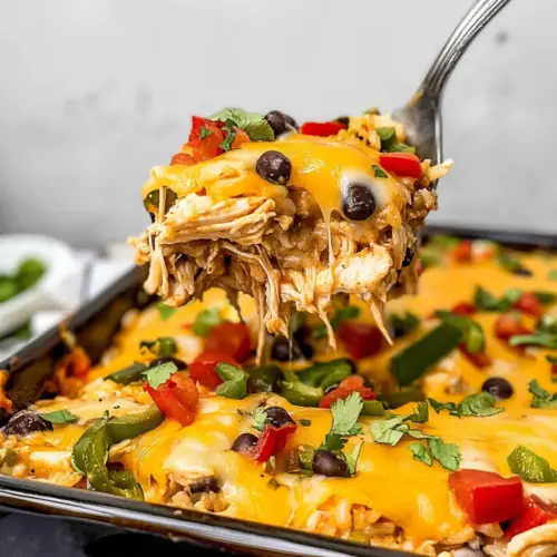 Chicken Burrito Casserole