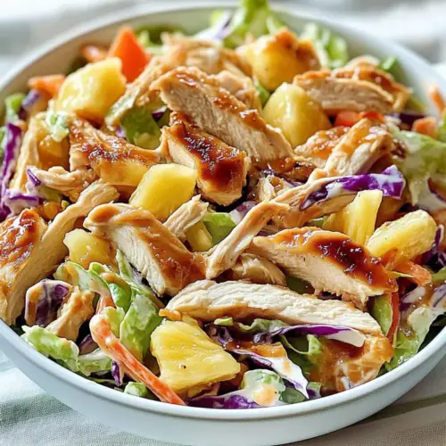 Hawaiian Chicken Slaw Salad
