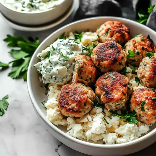 Greek Chicken Meatballs